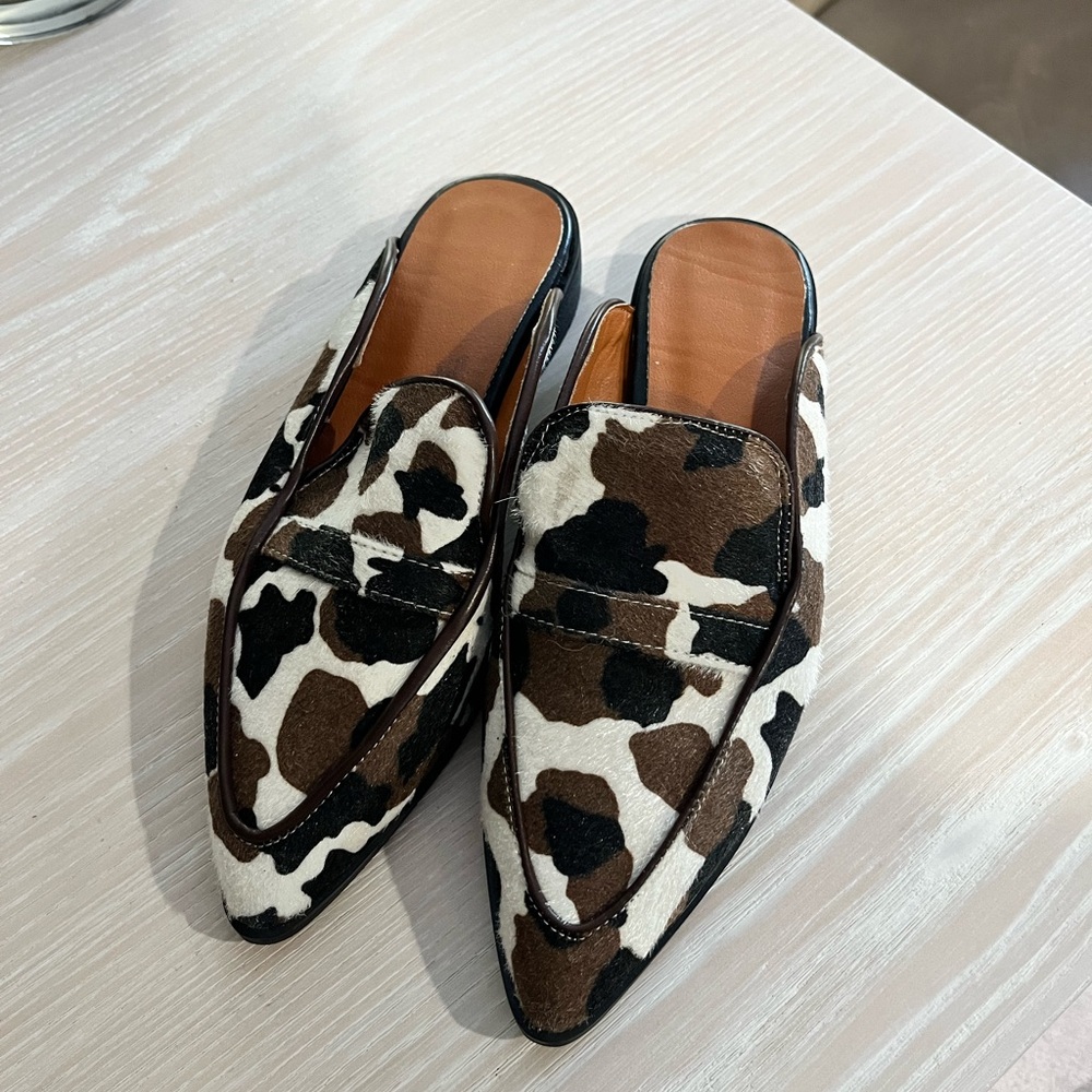 Cow Print Women’s Loafers